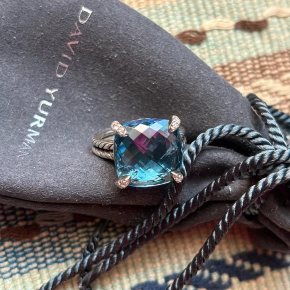 DAVID YURMAN 💙 Authentic Chatelaine® Ring - 14 mm - Picture 1 of 11